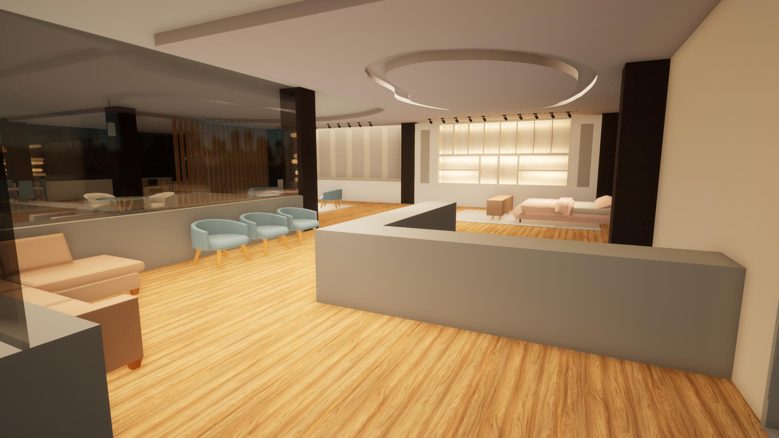 Reception area