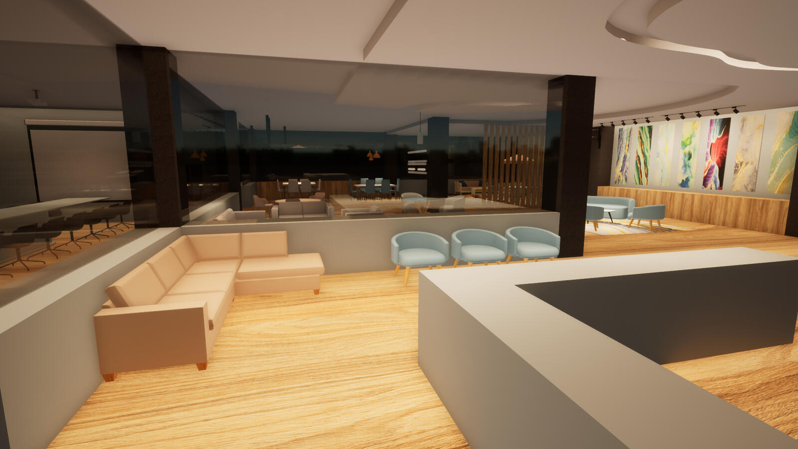 Reception area