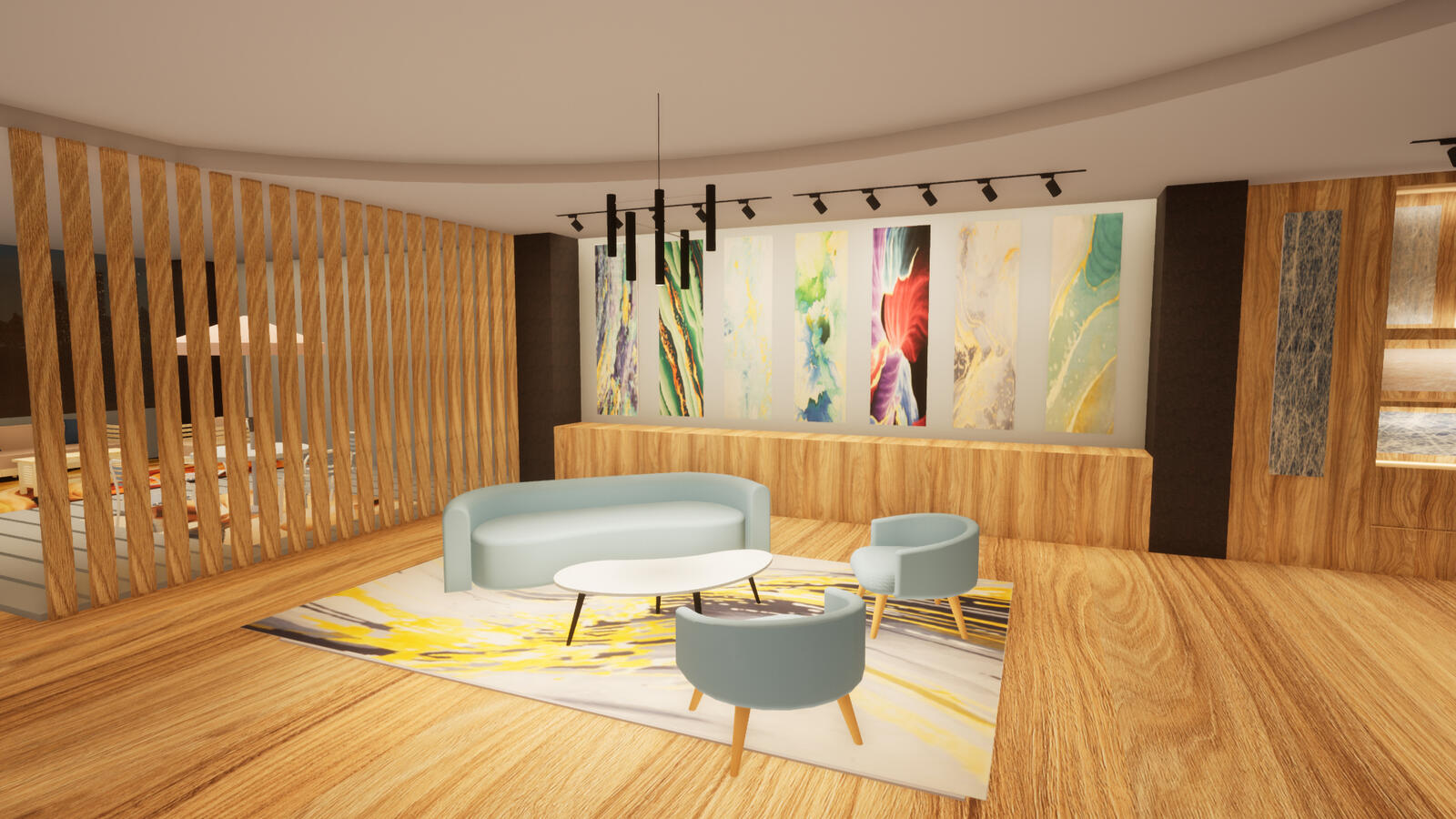 Living room section