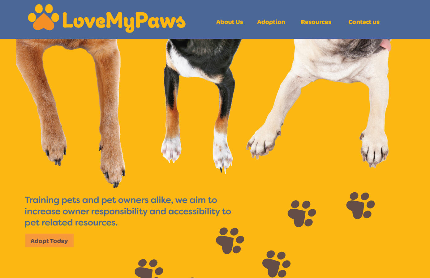 Website homepage