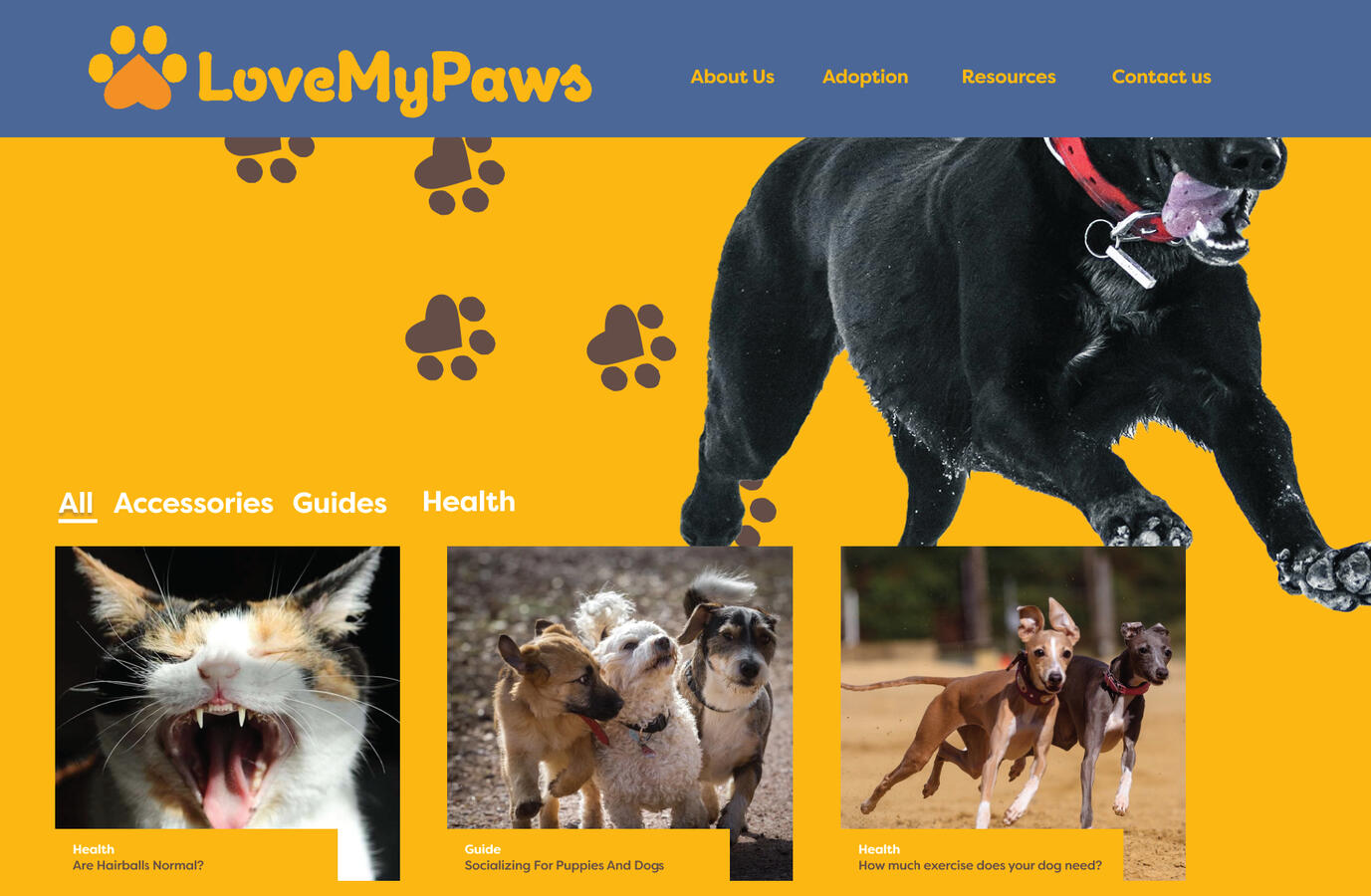 Resources webpage